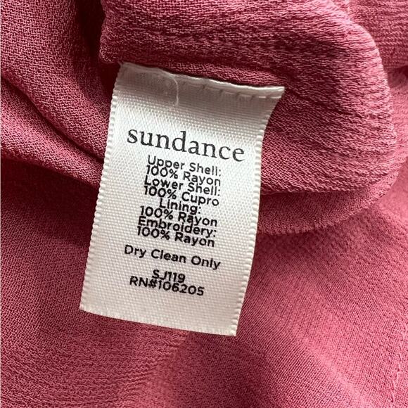 Sundance Lillian Rose Embroidered Shift Dress pink sz M - Picture 7 of 8